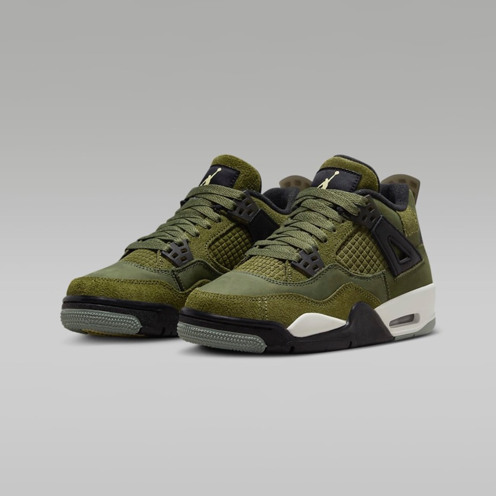 Military Green Air Jordan 4s